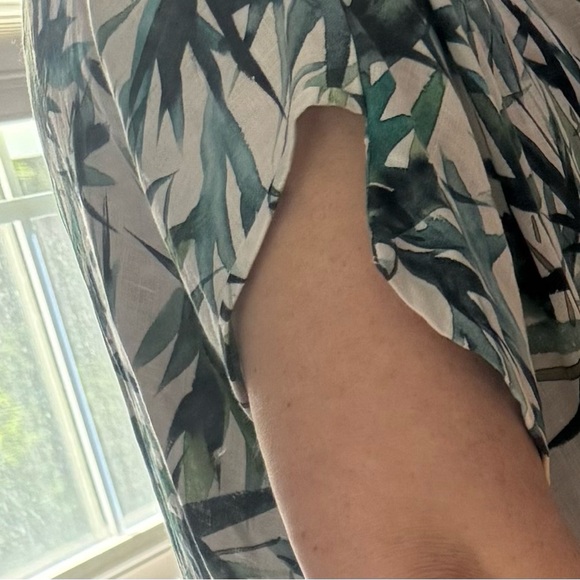 Jim Thompson Linen Boxy Midi Dress Bamboo Print. Size ?S? - Picture 15 of 16